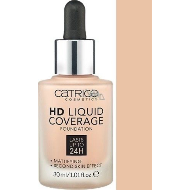 Kem Nền Catrice Hd Liquid Coverage Foundation 010 Light Beige 30Ml