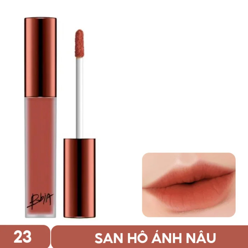 Son Kem Lì Bbia Last Velvet Lip Tint No.23 – Cam Đất Pha Ánh Đỏ