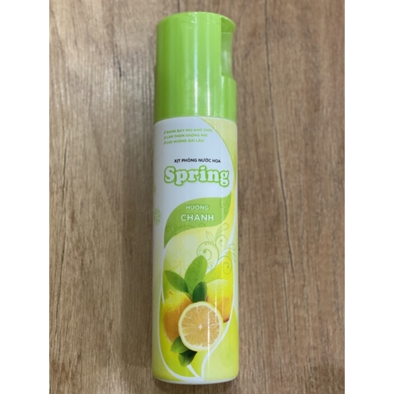 Xịt Phòng Spring Hương Chanh 250Ml Spring Room Spray Lemon Fragrance 250Ml