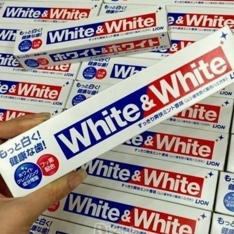 White & White Kem Đánh Răng Siêu Trắng, Dành Cho Nướu Nhạy Cảm, Làm Sạch Răng, Phòng Ngừa Sâu Răng, Giảm Viêm Nướu, Giảm Sự Hình Thành Vôi Răng, Vết Ố Vàng Do Acid Trong Thực Phẩm, Rượu Bia