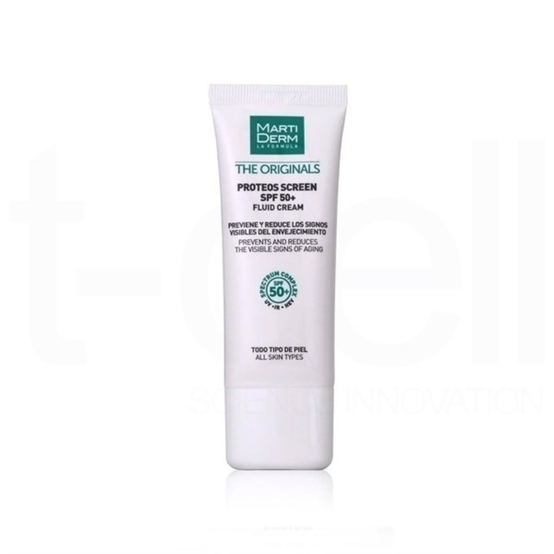 Kem Chống Nắng Phổ Rộng Toàn Diện Ngừa Lão Hóa, Phòng Chống Nám Quay Lại Martiderm The Originals Proteos Screen Spf50+ Fluid Cream 50Ml