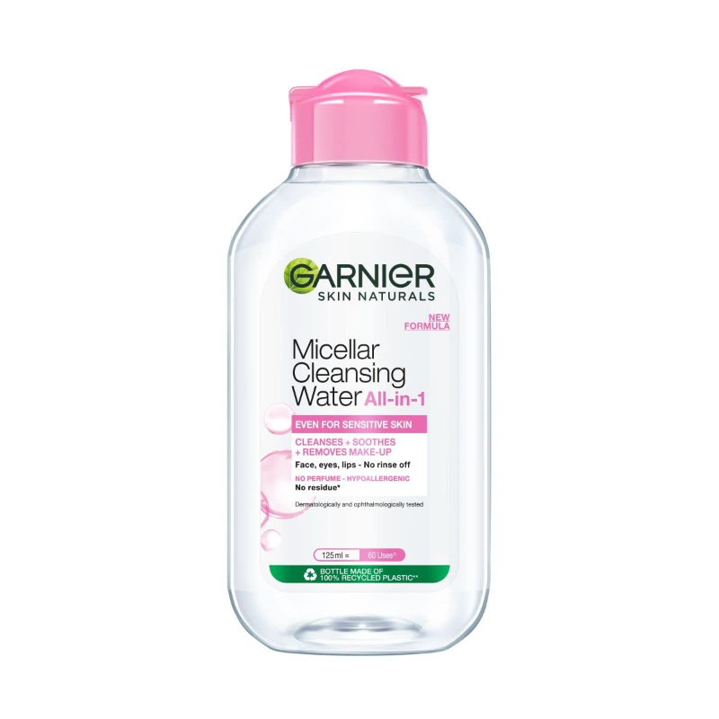 Nước tẩy trang Garnier Skin Naturals Micellar Water Facial Cleanser 125Ml