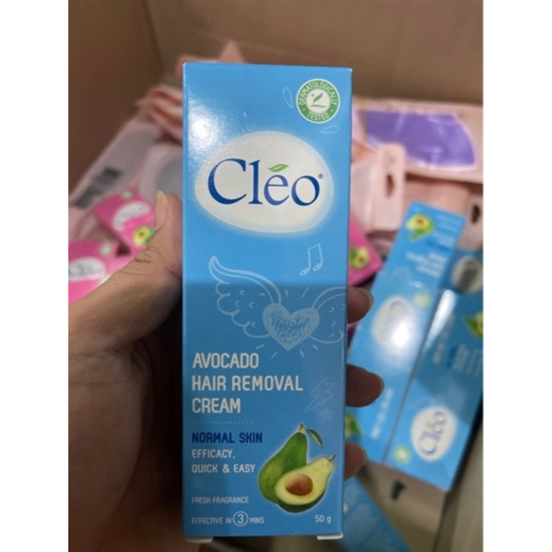 Kem Bơ Tẩy Lông Cleo Avocado Hair Removal Cream Normal Skin 50G Da Thường