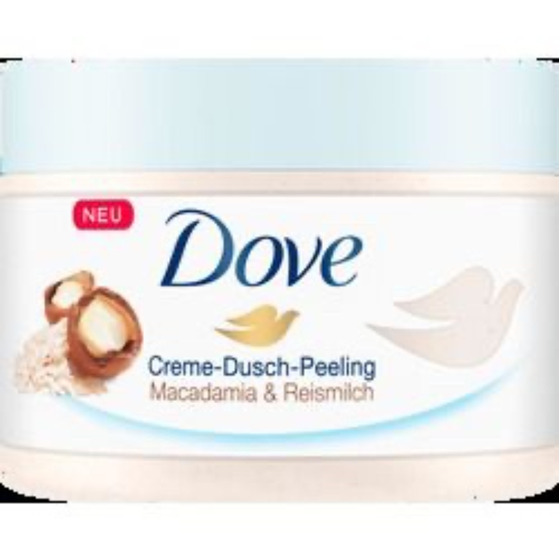 Tẩy Tế Bào Chết Dove Creme-Dusch-Peeling Macadamia & Reismilch