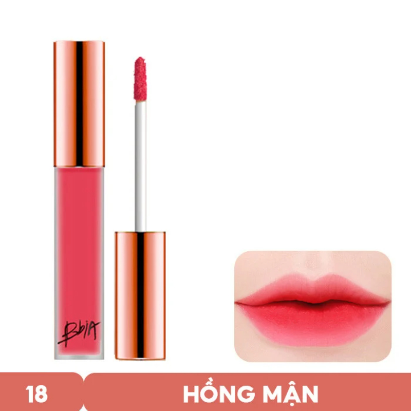 Son Kem Lì Bbia Last Velvet Lip Tint No.18 – Hồng Cánh Sen