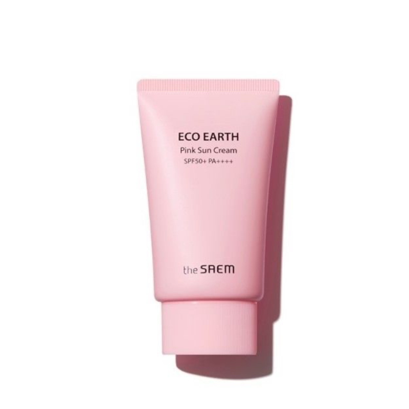 Kem Chống Nắng The Saem Eco Earth Pink Sun Cream Spf50+ Pa++++ (50G)