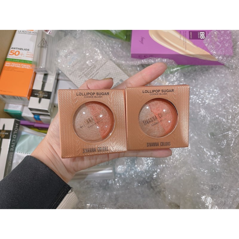 Phấn Má Hồng Sivana Lollipop Sugar Cookie Blush Tone Cam