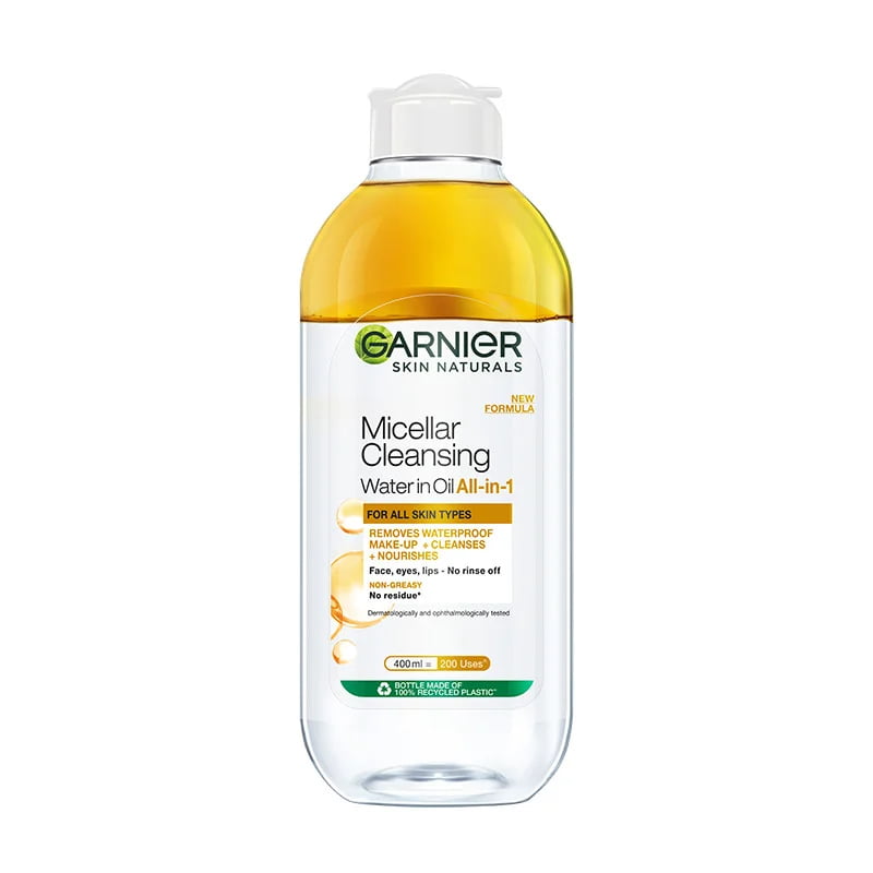 Nước tẩy trang Garnier Skin Naturals Micellar Oil-Infused Cleansing Water 400Ml