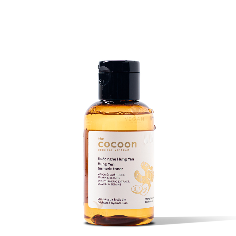 Toner The Cocoon Turmeric Toner Brighten & Hydrate Skin _ Nước Nghệ Hưng Yên Làm Sáng Và Cấp Ẩm 140Ml