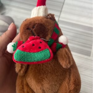 Móc khóa capybara ngậm túi