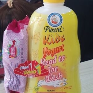 Imex pureen sữa tắm gội cho trẻ em tinh chất sữa chua hương vani chai 750ml vàng