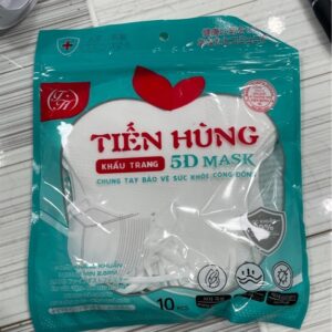 Khẩu trang tiến hùng 5d trắng