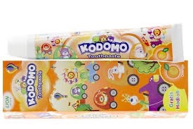 Kem đánh răng kodomo trẻ em cam 45g