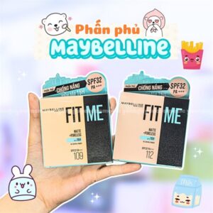 Phấn phủ mịn lì matte+poreless fit me maybelline 112