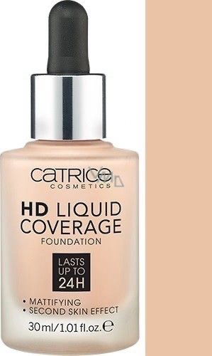 Kem nền catrice hd liquid coverage foundation 010 light beige 30ml