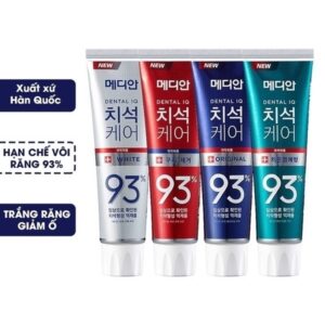 Kem đánh răng giúp trắng răng, giảm ố, loại bỏ mùi hôi median dental iq 93% toothpaste---- đỏ
