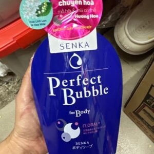 Sữa tắm senka hương linh lan và hoa nhài 500ml xanh