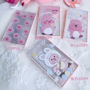 K302 hộp gương lược hình gấu loopy