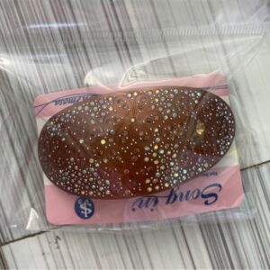 Kẹp tóc nâu đính đá