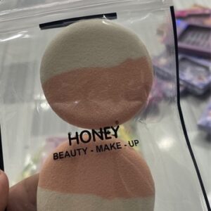 Bông phấn honey ướt 2 màu cặp tròn