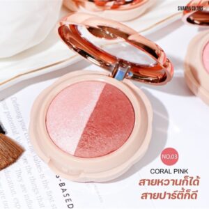 Phấn má hồng bánh quy sivanna color -- hf8107 #03 - coral pink