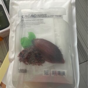 Mặt nạ túi trong suốt chiết xuất hạt cacao tenzero làm sáng da , giảm nếp nhăn