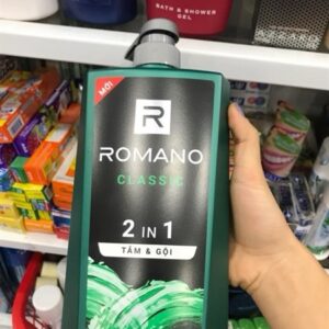 Dầu tắm gội 2 trong 1 dành cho nam romano classic