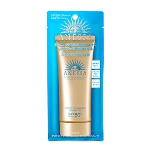 (có tem phụ) gel chống nắng dưỡng ẩm anessa perfect uv sunscreen skincare gel n spf50+ pa++++ 90g date 11/2024- nâu