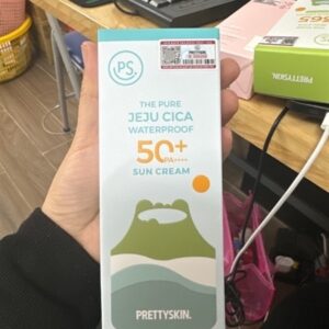 Kem chống nắng jeju cica prettyskin waterproof 50ml xanh dương