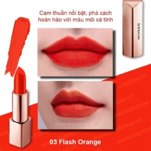 Son lì siêu mịn g9 skin first v-fit lipstick no.03 flash orange - cam thuần