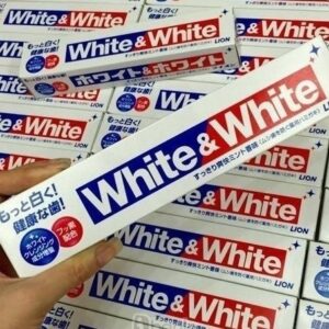 White & white kem đánh răng siêu trắng, dành cho nướu nhạy cảm, làm sạch răng, phòng ngừa sâu răng, giảm viêm nướu, giảm sự hình thành vôi răng, vết ố vàng do acid trong thực phẩm, rượu bia