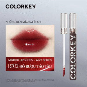 Son colorkey airy lip gloss mirror series son gương bóng r702