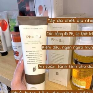 Sữa rửa mặt dịu nhẹ pha 5.5 ph balancing pha cleansing foam byvibes wonder bath hàn quốc 130ml#dịu nhẹ, da nhạy cảm