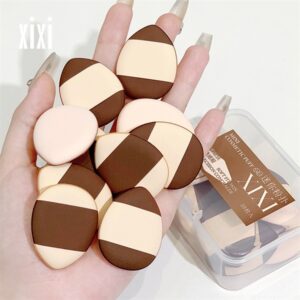 Hộp10 mút đánh nền xixi đánh ướt hoặc khô hình giọt nước