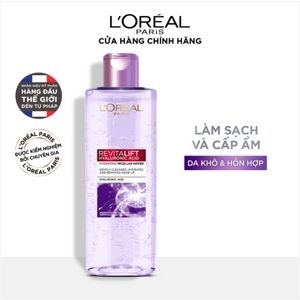 Nước tẩy trang siêu cấp ẩm & giảm nếp nhăn l'oreal paris pure revitalift hyaluronic acid 1.5% 400ml