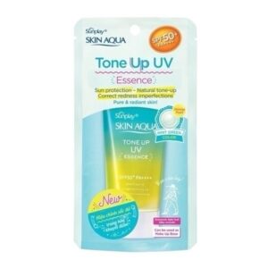 Chống nắng skin aqua tone up uv essence spf50+ pa++++ pure & radiant skin hiệu chỉnh sắc da trung hòa khuyết điểm 50gry