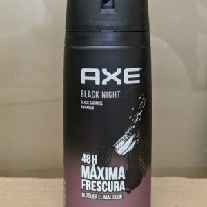 Xịt khử mùi nam axe black night black caramel & vanilla 48h 150ml