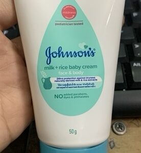 Gohnsons milk + rice baby cream face & body 50g
