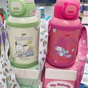 Q101 bình đựng nước gấu bao da 500ml