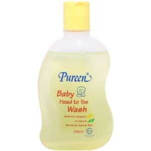 Sữa tắm gội toàn thân pureen cho trẻ sơ sinh với pro vitamin b5 và vitamin e 250 ml