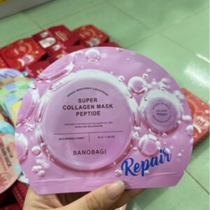 Mặt nạ banobagi super collagen mask peptide 9 thúc đẩy quá trình tái tạo và phục hồi cho da, giữ ẩm, giúp ngăn ngừa da khô và kích ứng