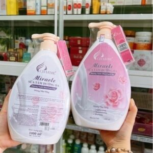 Sữa tắm dưỡng da charme miracle hương hoa hồng 1000ml