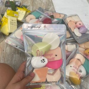 Set bông phấn keli 2 cục giọt nước