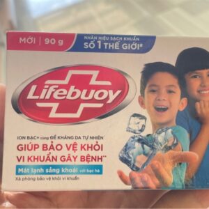 Xà bông cục lifebuoy bạc hà mát lạnh sảng khoái 90g