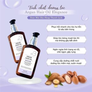 Serum tóc r3 argan hair oil 100ml tím