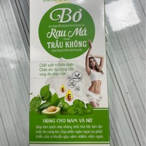 Dung dịch vệ sinh bơ rau má trầu không