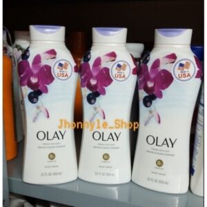 Sữa tắm dưỡng trắng da olay hoa lan ultra moisture 650ml của mỹ tím