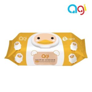 Agi wet tissues no smell duck cap 100 sheets, khăn ướt agi không hương con vịt có nắp 100 tờ