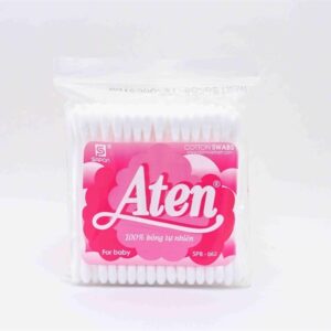 Bông tăm aten thân nhựa túi zipper trẻ em 80pcs