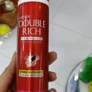 Bọt giữ nếp tóc double rich 150ml( mút)